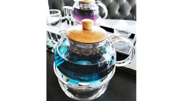 Rolling out this month in all dining locations of Leopold’s of London are four blue tea-enhanced beverages. Rolling out this month in all dining locations of Leopold’s of London are four blue tea-enhanced beverages.