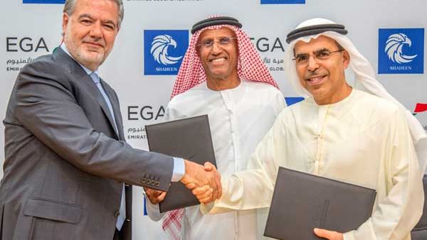 Emirates Global Aluminium (EGA), a major industrial company in the UAE, has signed a long term supply agreement with Shaheen Chem Investments which paves the way for the construction by Shaheen of a chemical complex in Khalifa Industrial Zone Abu Dhabi.