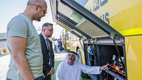The first electric-powered school bus in the region from Emirates Transport 