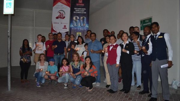 Guests and visitors at Al Bustan Centre & Residence were encouraged to join in lighting up candles to support the initiative. 