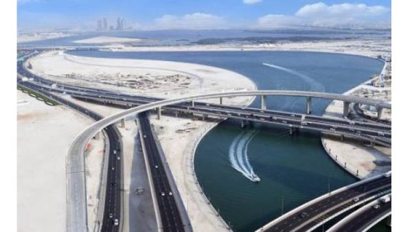 The project will ease the flow of traffic along the Financial Center Road and surface intersections.