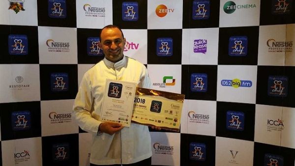 Mousa Mohamed has won the title at the Middle East Hozpitality Chef Excellence Awards 2018.