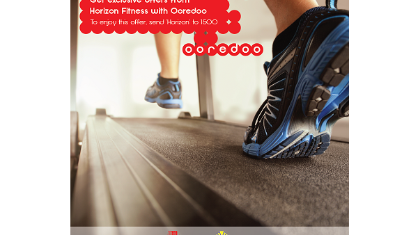 Ooredoo partnership with Horizon Fitness