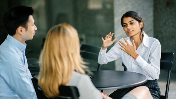 Asking questions of the interviewee is only expected but keep in mind that an interviewee who steps in with questions at the end of the interview is showcasing interest in the position. (Shutterstock)
