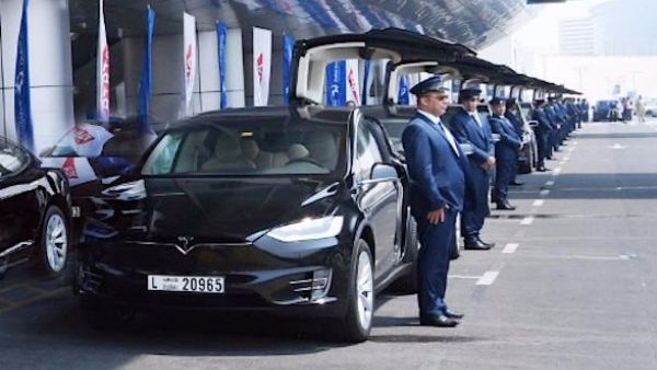 Dubai received the cars as part of a deal for 200 vehicles signed with Tesla in February. 