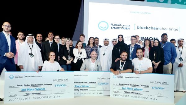 The trio of winners was announced at the Blockchain Challenge Presentation and Awarding Ceremony, which took place within the Future Blockchain Summit at DWTC.