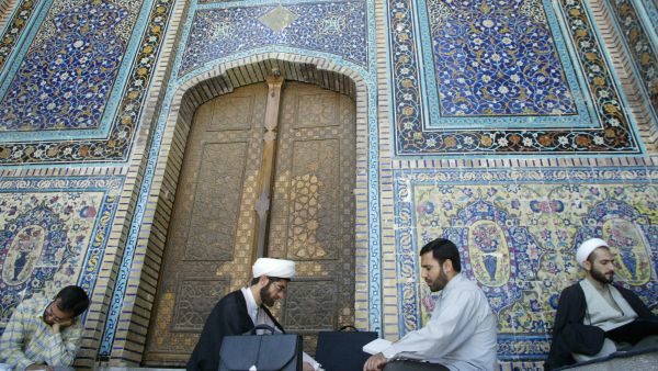Students study at a religious school in Iran's Shiite clerical capital Qom.  (AFP/Behrouz Mehri)