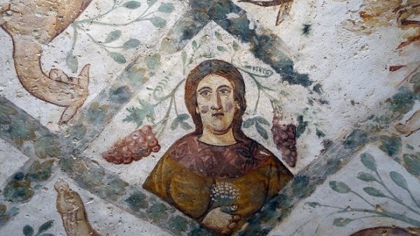 A fresco at Quseir Amra desert castle near the capital Amman. (Pixabay)