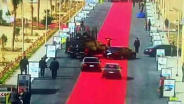 The president’s apparent extravagance did not sit well with many Egyptians. (Twitter)