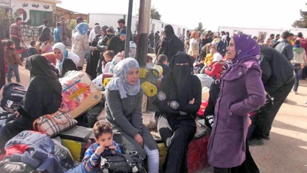 Syrian women are seen in Zaatari refugee camp in Jordan. (File photo)