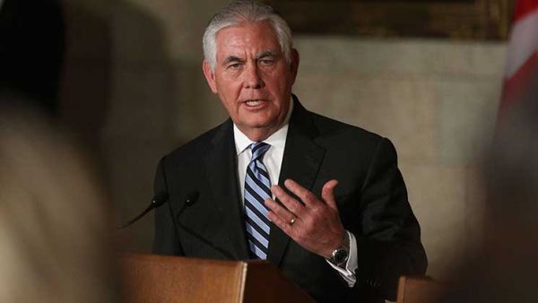 وزير الخارجية الأمريكي ريكس تيلرسون
