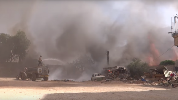 Videos emerged from the Damascus suburb of Darayya purporting to show the aftermath of a napalm attack by Syrian government forces. (YouTube)