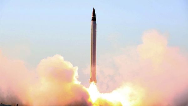 An undate picture released in October 2015 by the Iranian Defence Ministry purports to show the ballistic missile tests. (AFP/File)