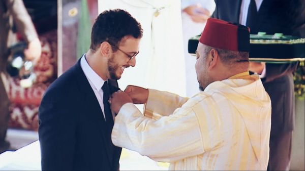 Saad being honored by King Mohammed VI of Morocco. (Facebook)
