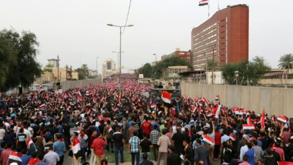 تظاهرة حاشدة للتيار الصدري في بغداد تطالب بمحاربة الفساد