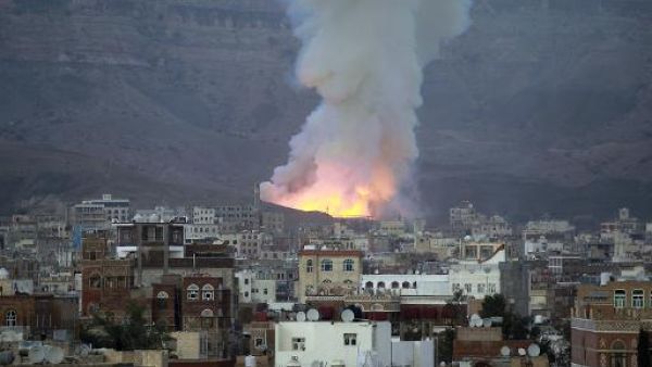 The airstrikes damaged several nearby homes. (AFP/File)