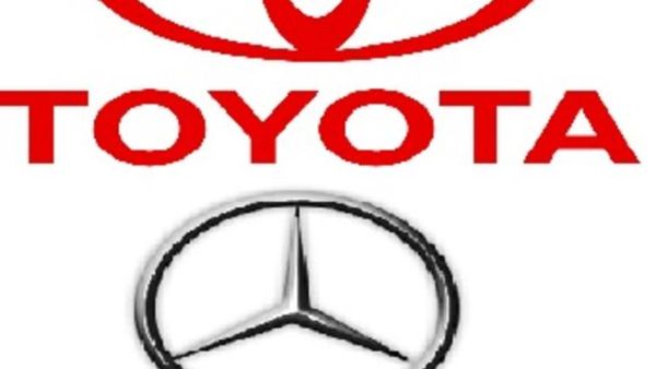 شعار تويوتا ومرسيدس