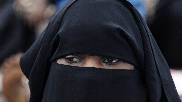 A woman wears the burka. (File photo) 