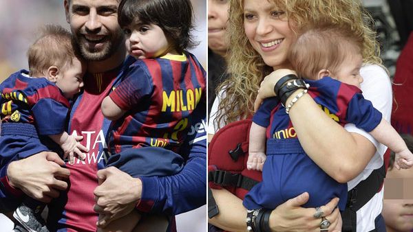 It looks like the Shakira's little boy is shaping up to follow in his football playing father's footsteps! (Hola.com)