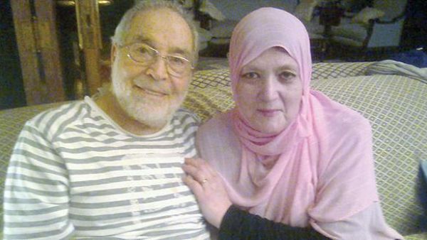الفنانة شمس البارودي وزوجها الفنان حسن يوسف