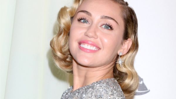 Miley was on the late-night talk show to promote her new Converse collection (Source: Kathy Hutchins / Shutterstock)