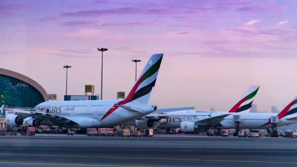 Emirate Airlines docked at Terminal Dubai International Airport. (Shutterstock/ File Photo)