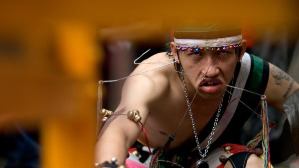 Tatung performers from Singkawang, West Kalimantan join a celebration of Cap Go Meh in Jakarta (Shutterstock)