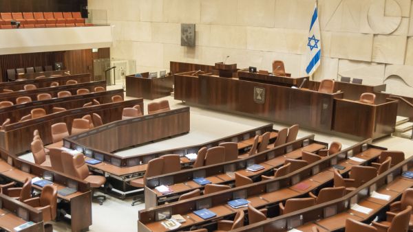 Israel's parliament sits empty (Shutterstock)