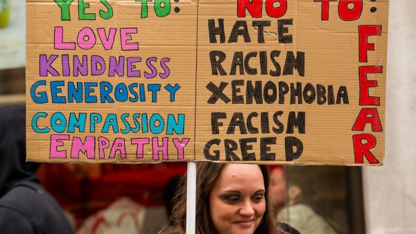 The number of hate crime incidents recorded by police spiked and reached a record monthly level of 6,000 incidents in June (Shutterstock/File)