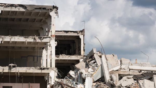 The Ministry of Health has been dismantling old and unused parts of the building. Recently, demolition work began at the site (Shutterstock/File)