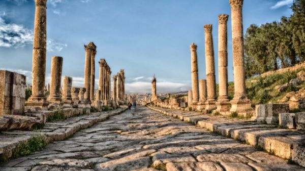 Out of 280,000 residents, about 350 people are involved in the tourism industry in Jerash, which is 48km north of Amman. (Shutterstock)