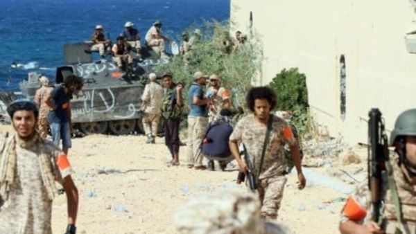 مقاتلون تابعون لحكومة الوفاق في سرت
