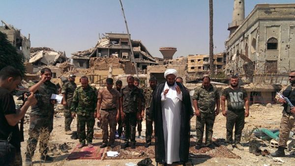 أول من زار داريا قائد اللواء "الإمام الحسين" الشيعي أمجد البهادلي- عنب بلدي