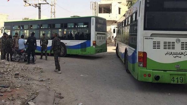 بدء عملية تهجير الدفعة الثانية من أهالي حي برزة الدمشقي