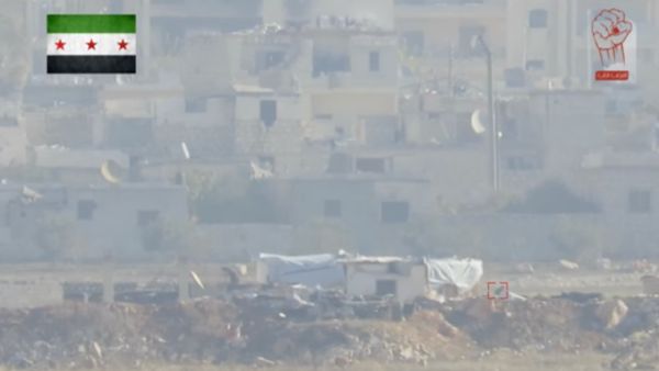 غرفة العمليات التي تم استهدافها بصاروخ موجه في منيان غربي حلب