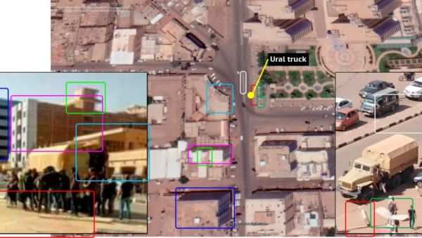 Geo-located suspected Wagner soldiers in Khartoum, Sudan (citeam.org)