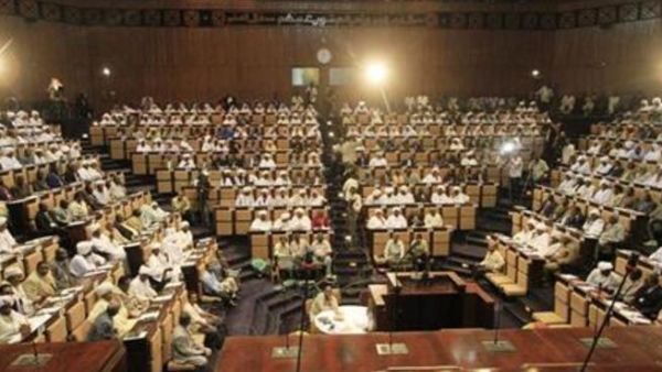 جلسة للمجلس الوطني السوداني (البرلمان) في ام درمان بالقرب من العاصمة الخرطوم 
