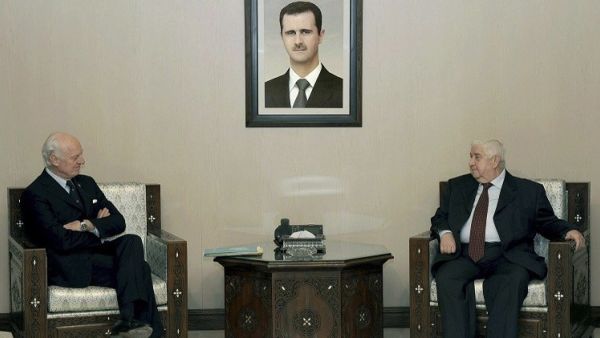 لقاء ميستورا  والمعلم 
