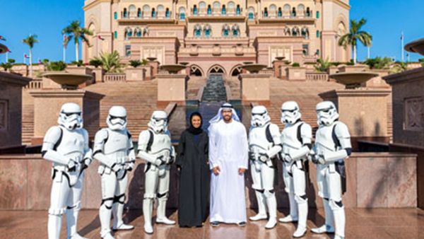 Star Wars: The Force Awakens premiere took place in Abu Dhabi on Wednesday. (Twitter)