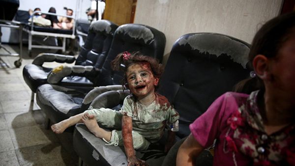 The comments come on the heels of a deadly bombing in the Damascus suburb of Douma, where the Syrian government shelled a crowned marketplace in August and killed upwards of 100 people and injured 200 more. (AFP/File)