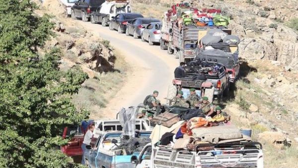  القافلة سلكت طريقاً جردياً كان يخضع سابقاً للسيطرة النارية لعناصر تنظيم "داعش"،