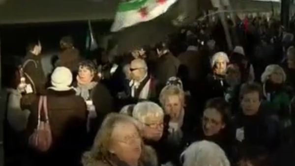 Assad opponents get on board the 'freedom train' (Photo: Al Arabiya)