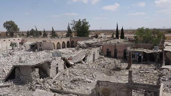 قام داعش بتفجير سجن تدمر بعد سيطرته على المنطقة منتصف عام 2015 