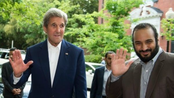 محمد بن سلمان وكيري يبحثان اوضاع الشرق الاوسط