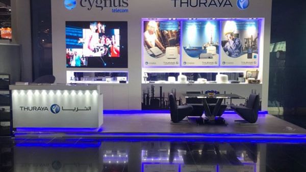 Thuraya and service partner, Cygnus Telecom, are showcasing the satellite communication portfolio for the oil and gas sector at the ongoing Abu Dhabi International Petroleum Exhibition and Conference (Adipec). (Courtesy of WAM)