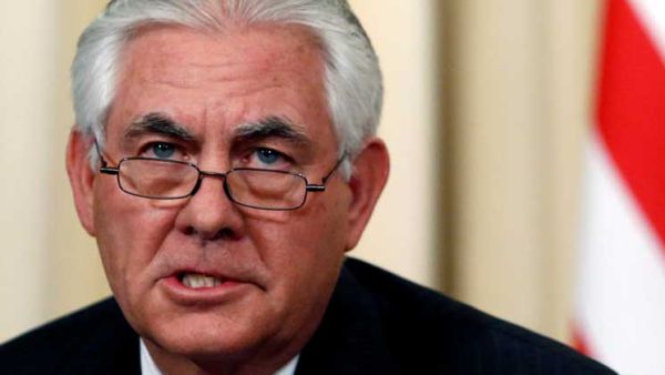 وزير الخارجية الأمريكي ريكس تيلرسون 