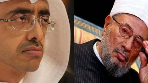 وزير الخارجية الإماراتي عبدالله بن زايد يتهم القرضاوي بالتحريض على العمليات الانتحارية