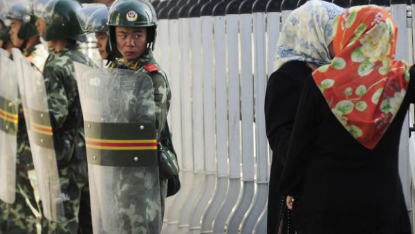 Chinese police in Urumqi, Xinjiang Province in 2009, (AFP/File)