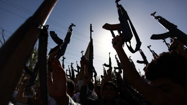 The US-made weapons were either captured or illegally traded from poorly secured Iraqi military stockpiles. (AFP)