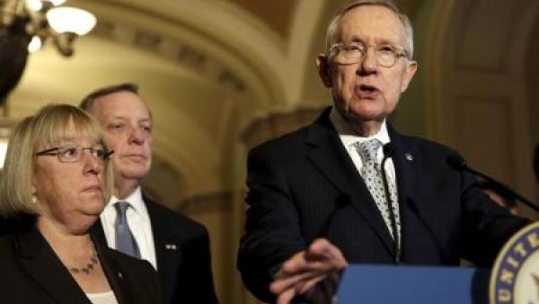 الزعيم الديمقراطي في مجلس الشيوخ الامريكي هاري ريد
